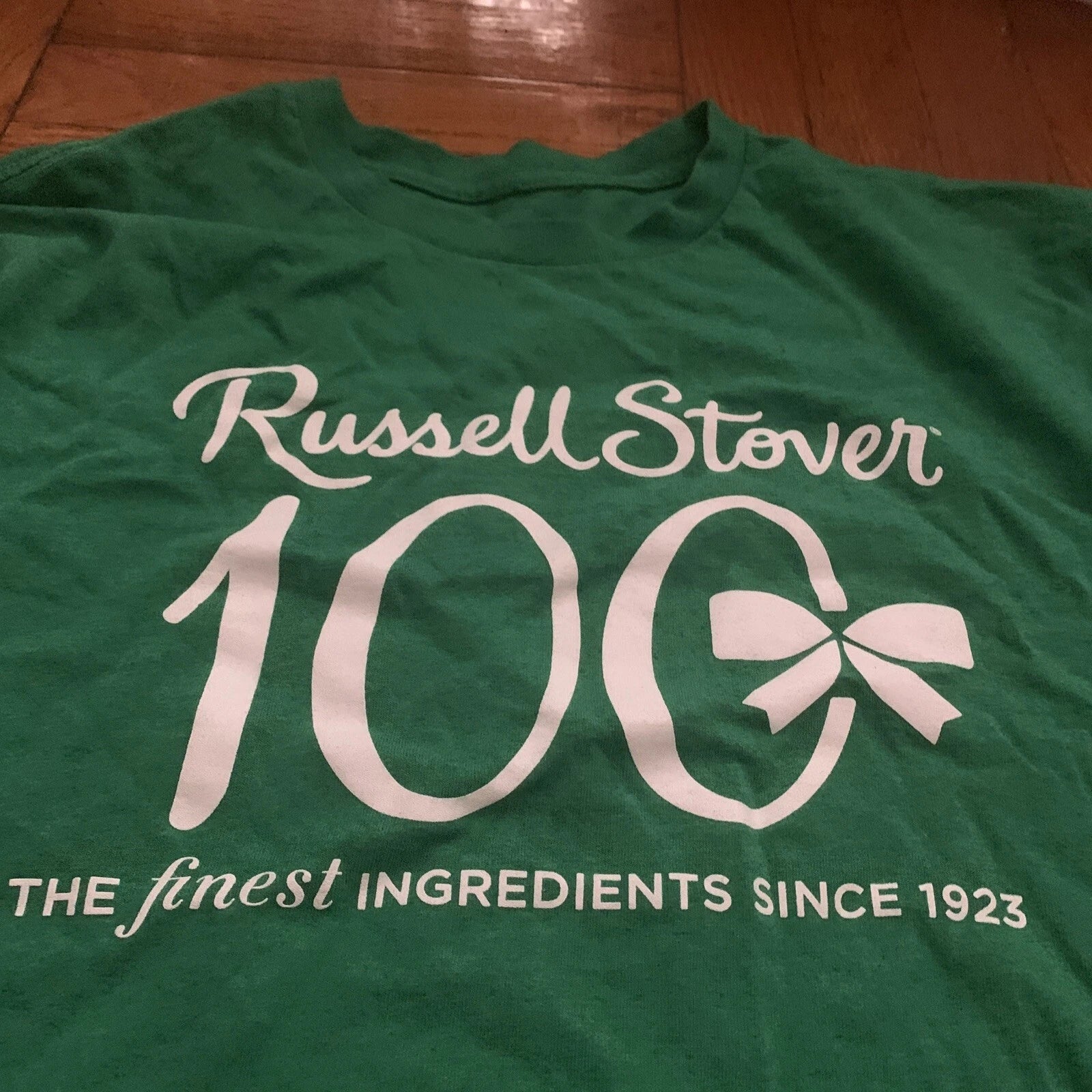 Russell Stover Shirt Adult Green Large 100th New York Wine Food Festival