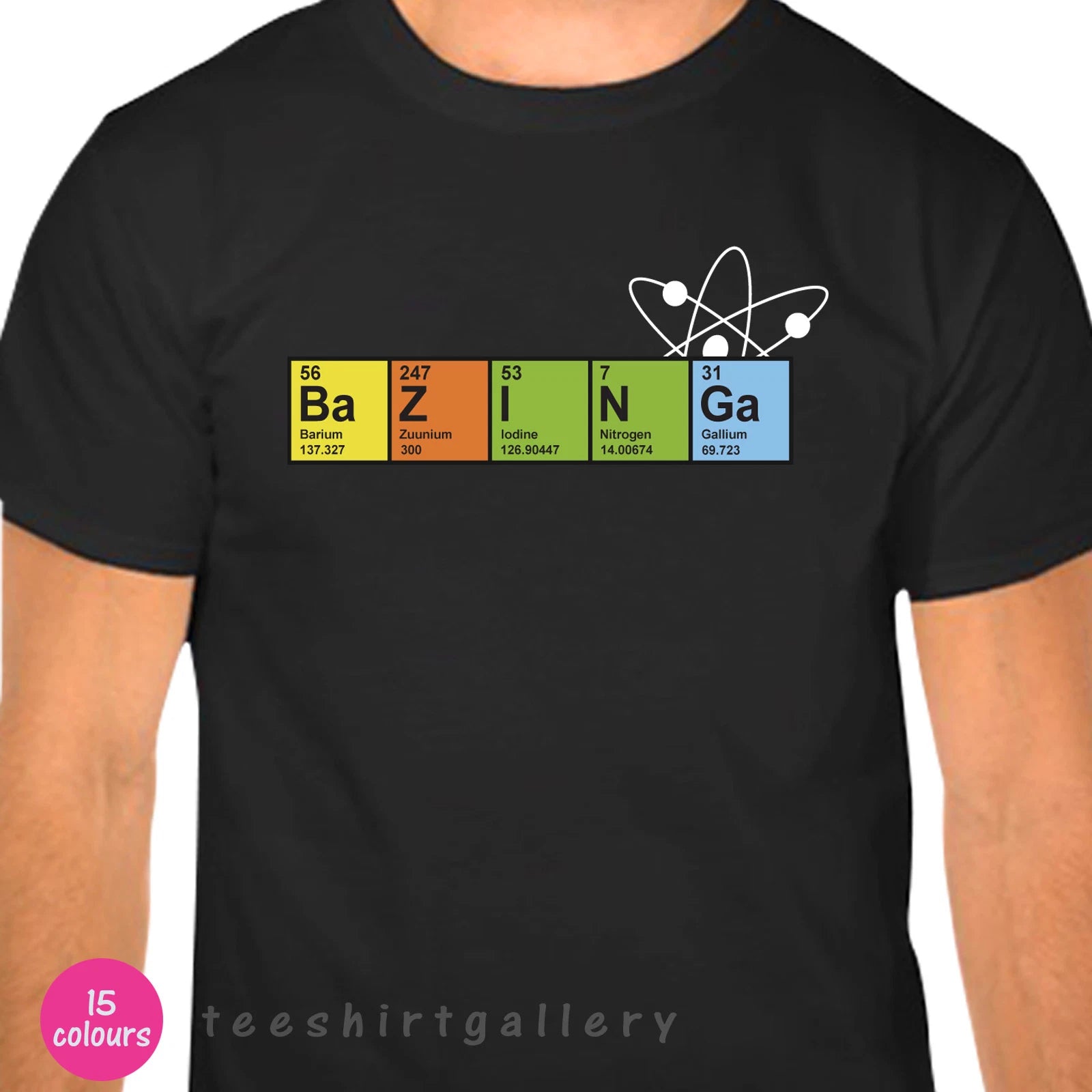 BAZINGA ORBIT FUNNY NERD GEEK BIG BANG THEORY SHELDON COPPER T SHIRT