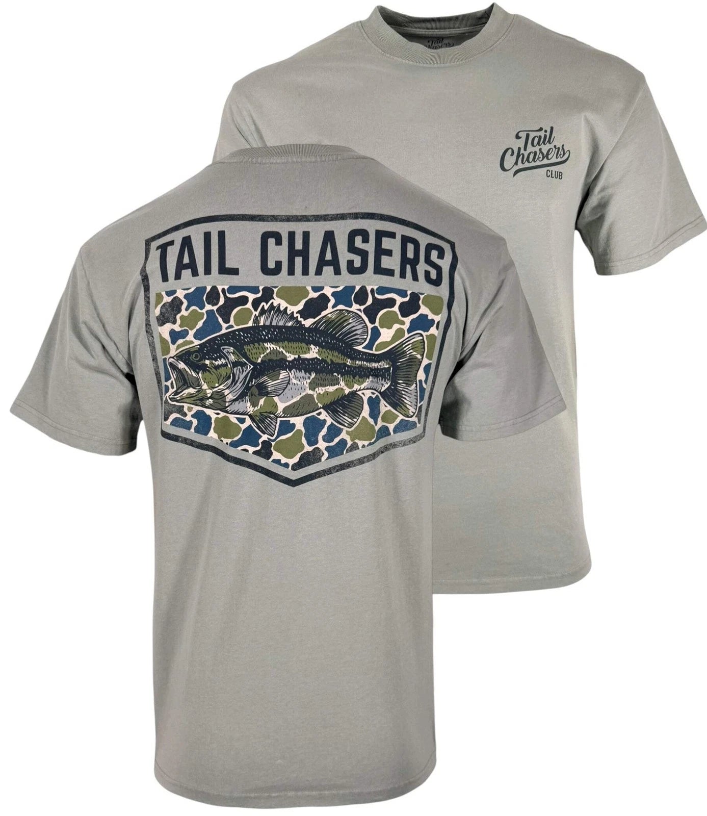 Tail Chasers Club Men’s T-shirt Bass Camo