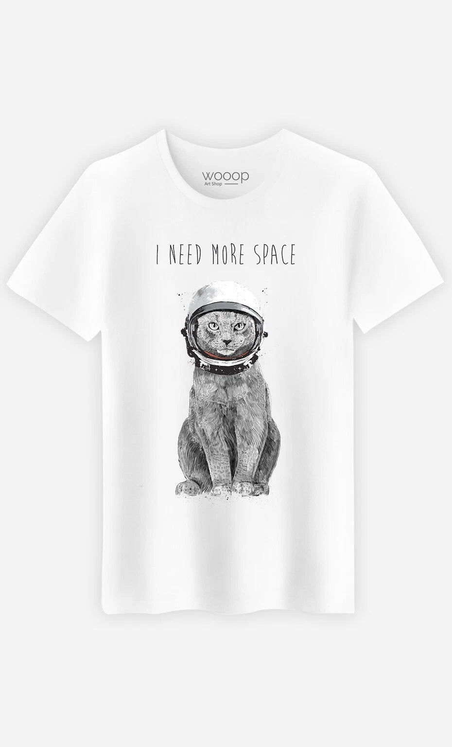 Men's Short Sleeve T-Shirt White, I NEED MORE SPACE