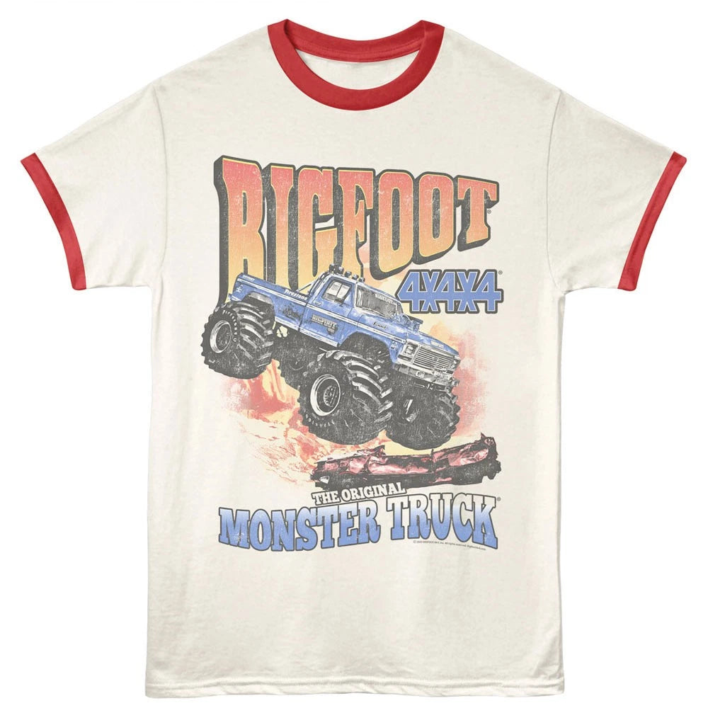 Bigfoot The Original Monster Truck 4x4x4 Men's Ringer T Shirt