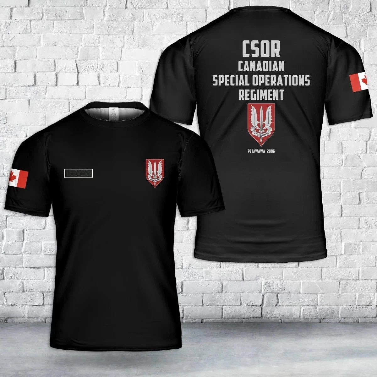 Custom Name CSOR Canadian Special Operations Regiment T-Shirt 3D