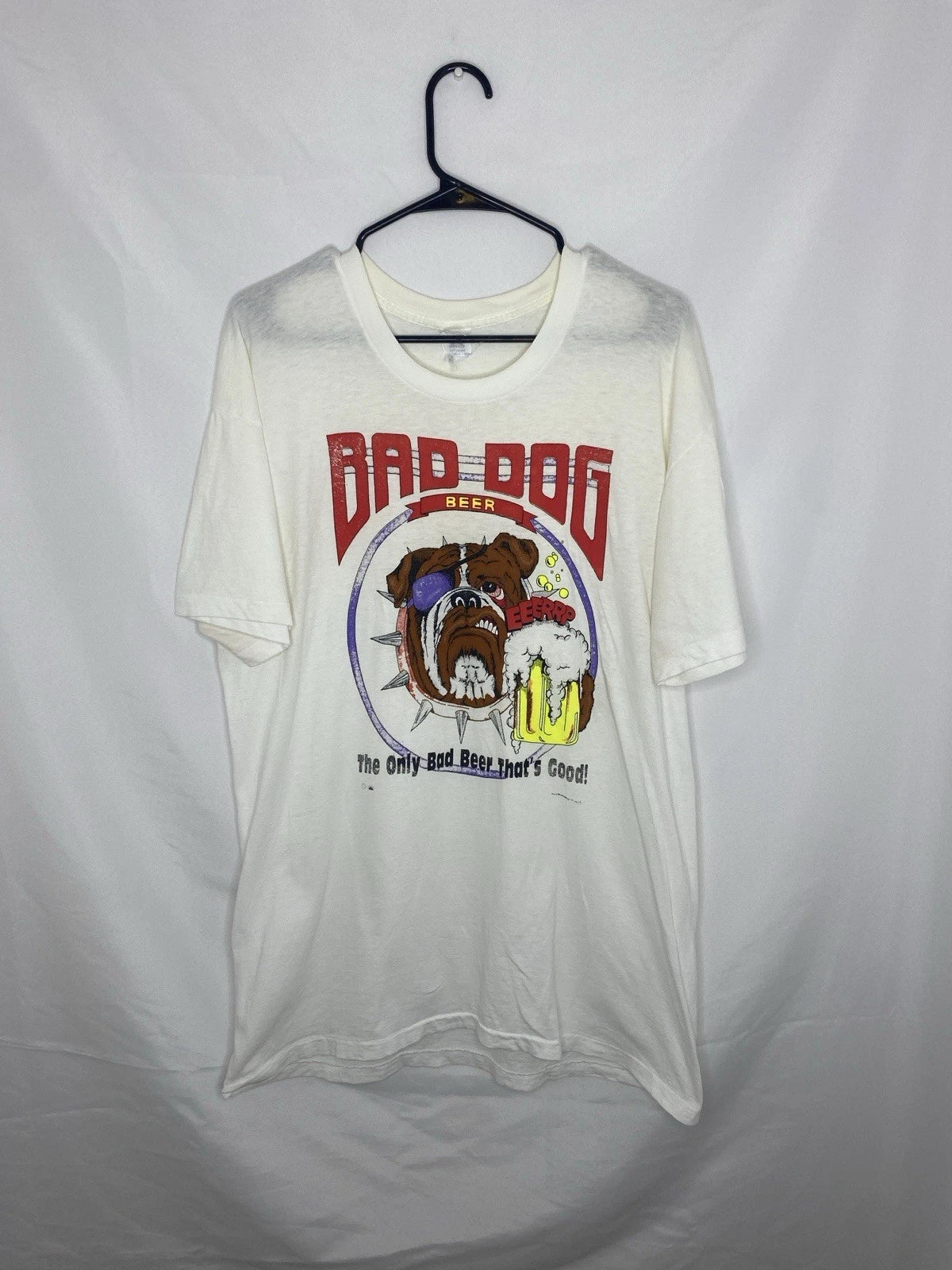 Vintage Bad Dog Beer 80s Tshirt  Sz L