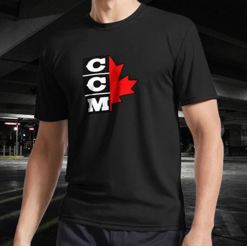 CCM Retro Ice Hockey Logo 3 Active T-Shirt Funny Logo American Men's T-Shirt