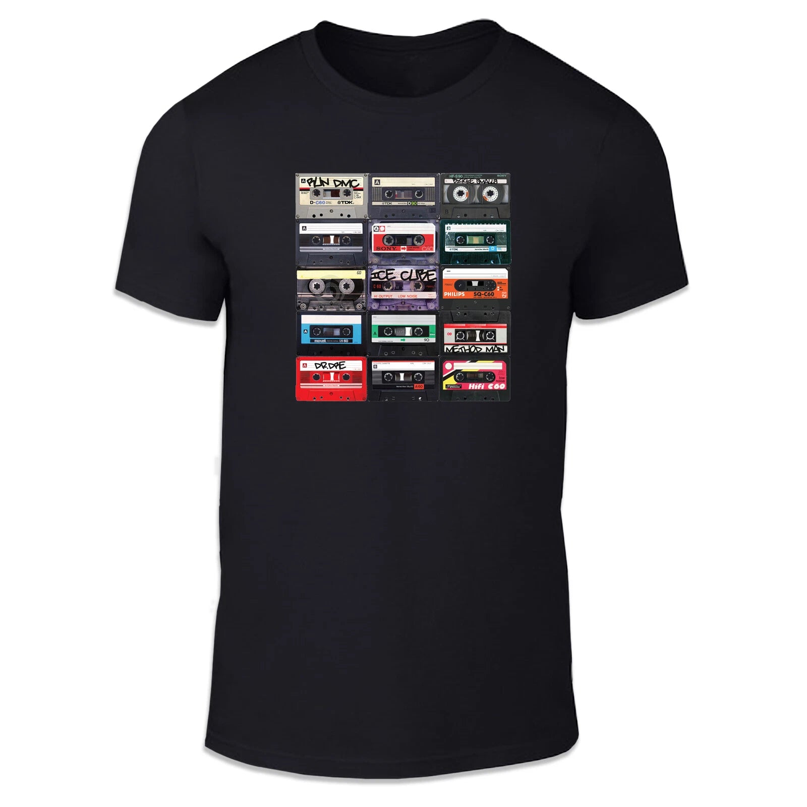 Old School Mix Tapes - Music Cassettes Retro Adult Unisex T Shirt