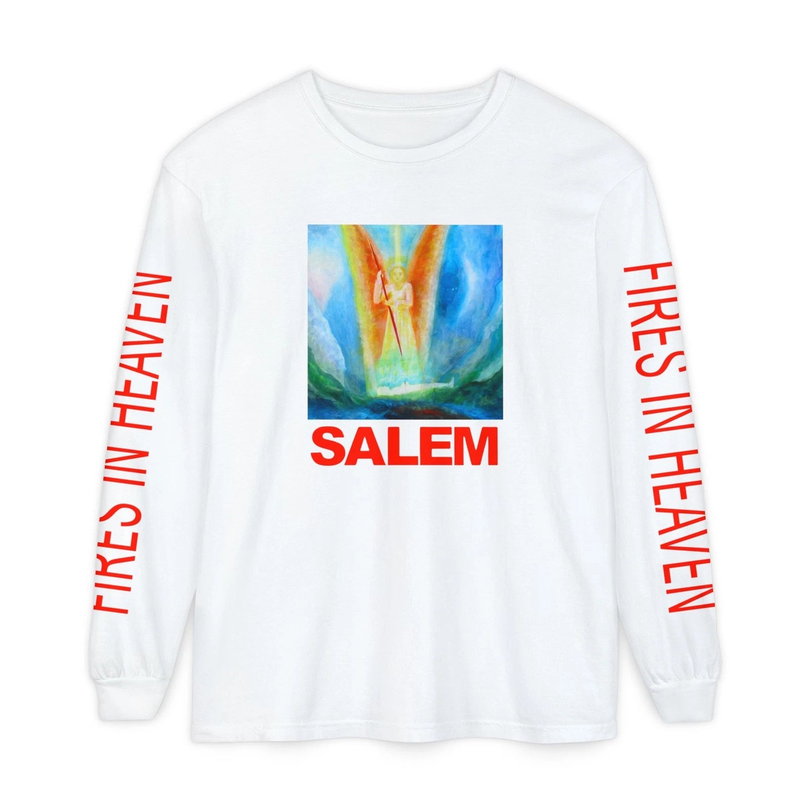 Salem Fires In Heaven Long Sleeve Tees - All Sizes