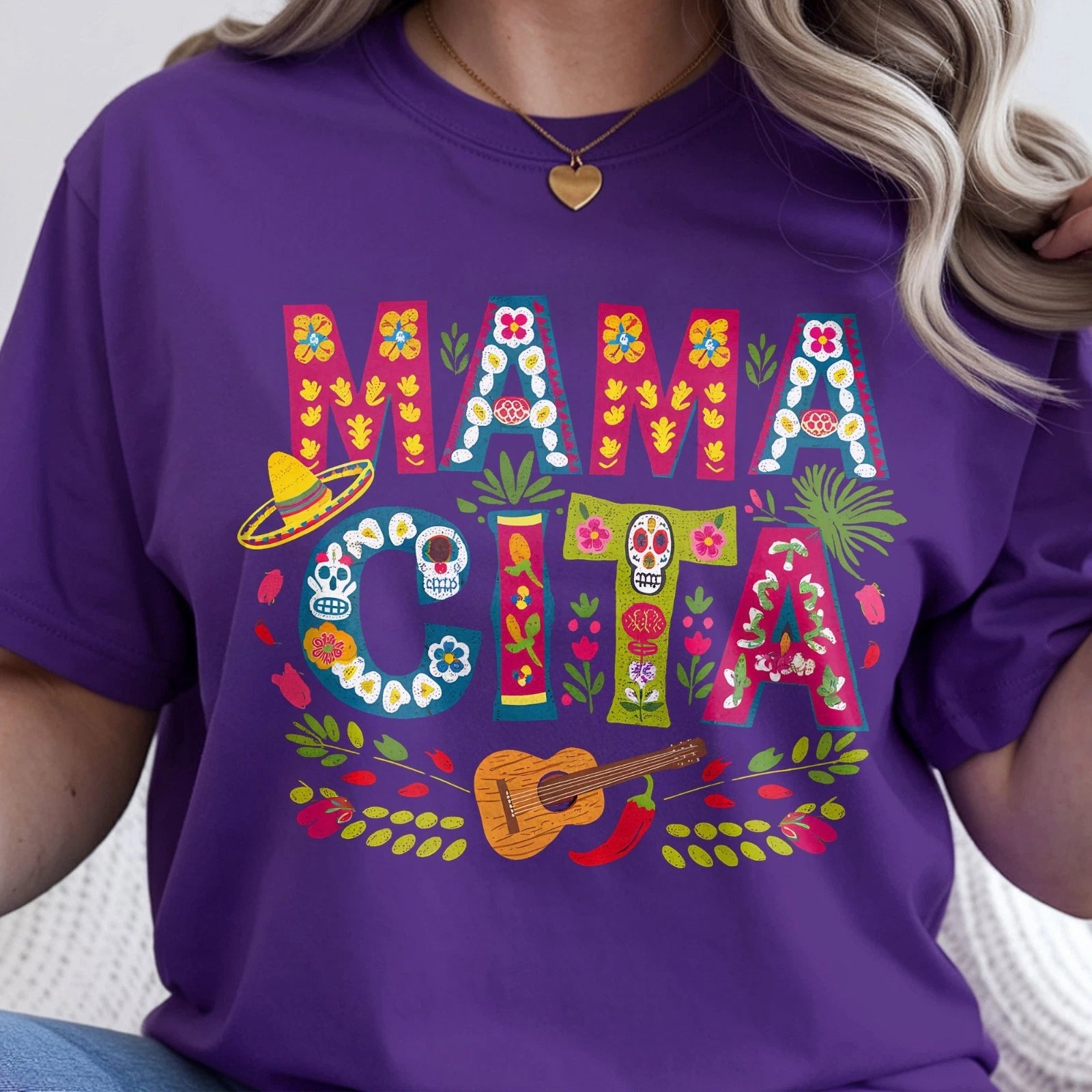 MamaCita Fiesta Vibe T-Shirt, Mexican Mama Gift, Cinco de Mayo Mama Tee