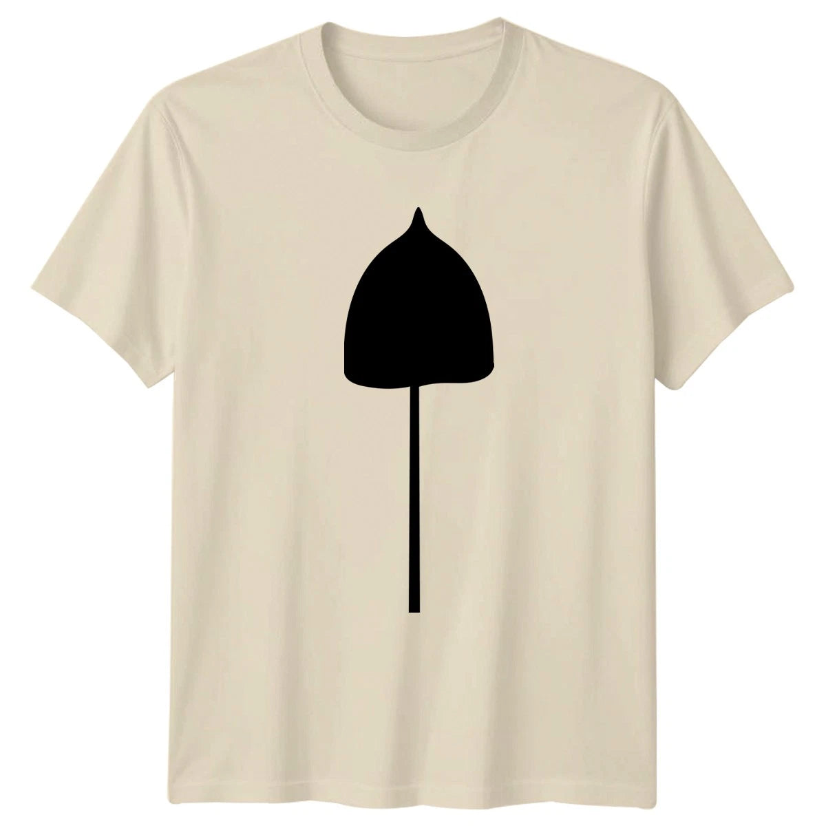 Simple Black Umbrella Abstract Design T-Shirt Weather Birthday Gift