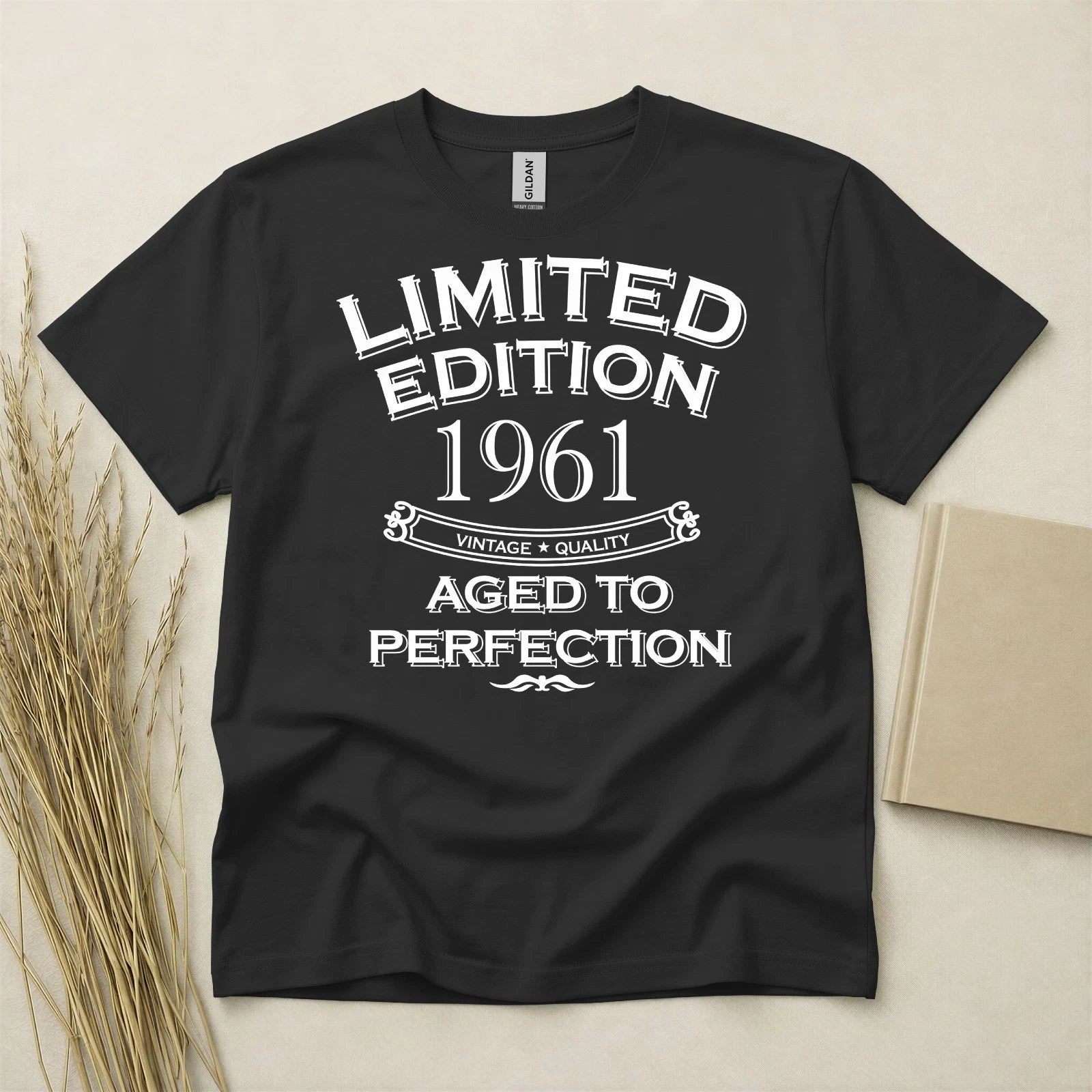 65th Birthday TShirt Born In 1961 65 Years Old Gifts Aged To Perfection T-Shirt