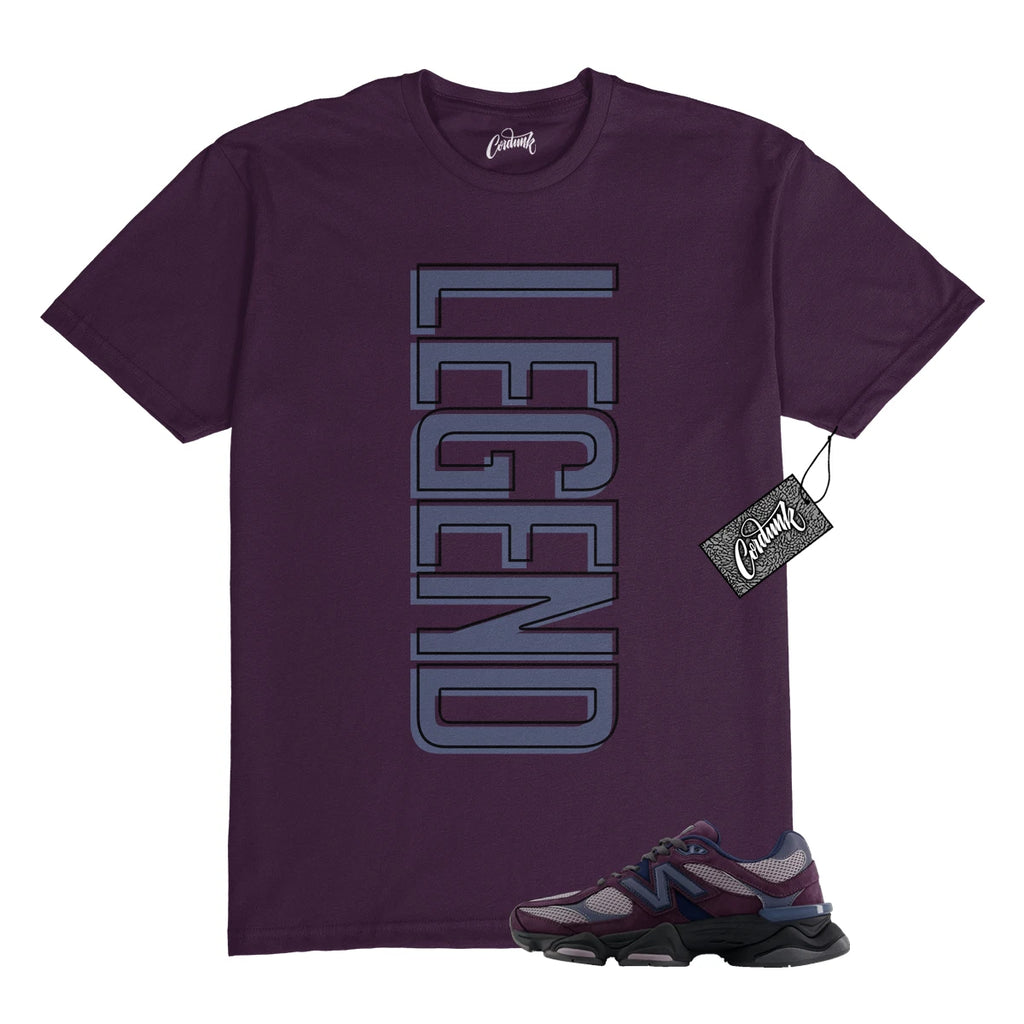 9060 Plum Brown Ice Wine Dark Arctic Grey T Shirt to Match LEGEND