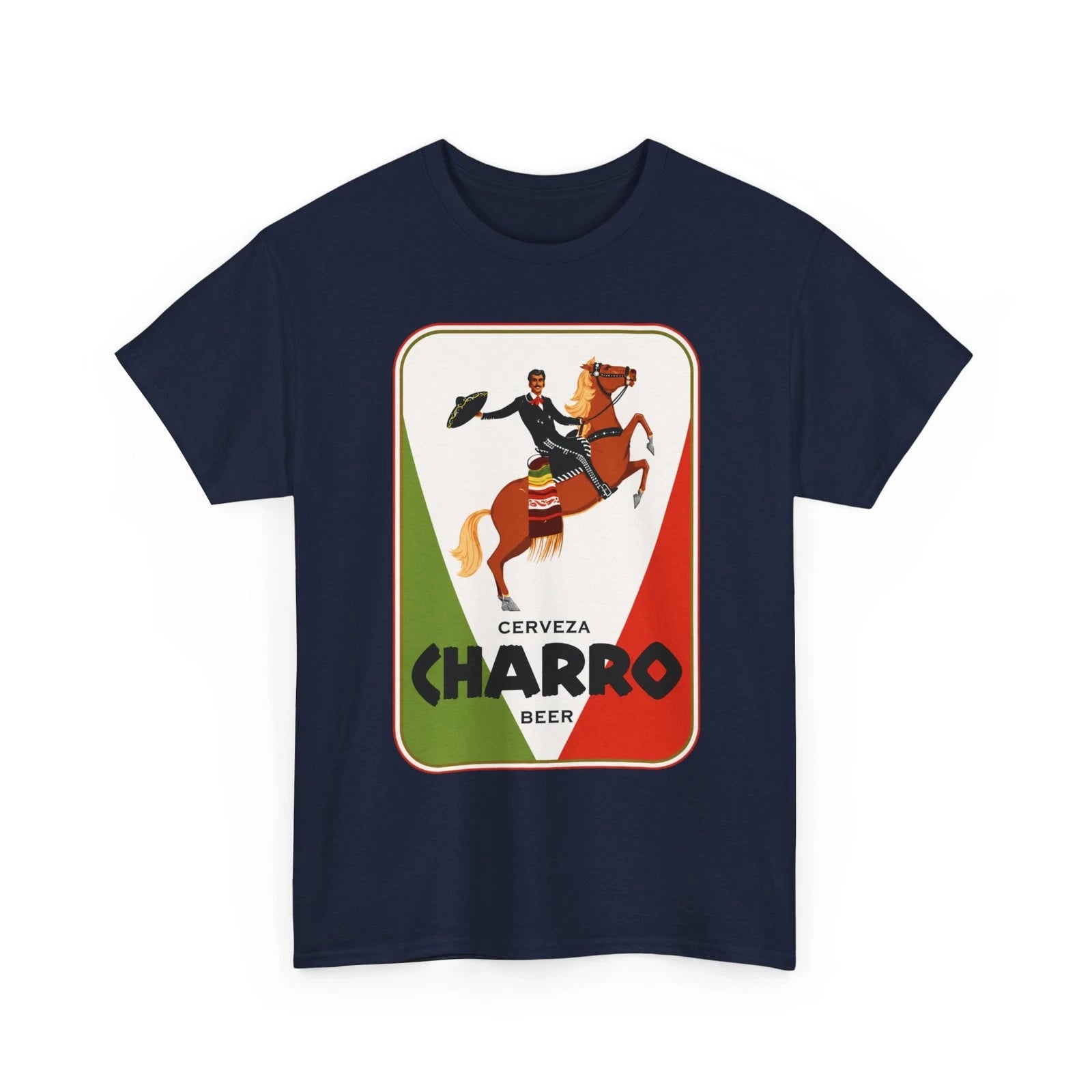 Cerveza Charro Beer Gulf Brewing Co. Houston TX 1950s Retro Breweriana T-Shirt