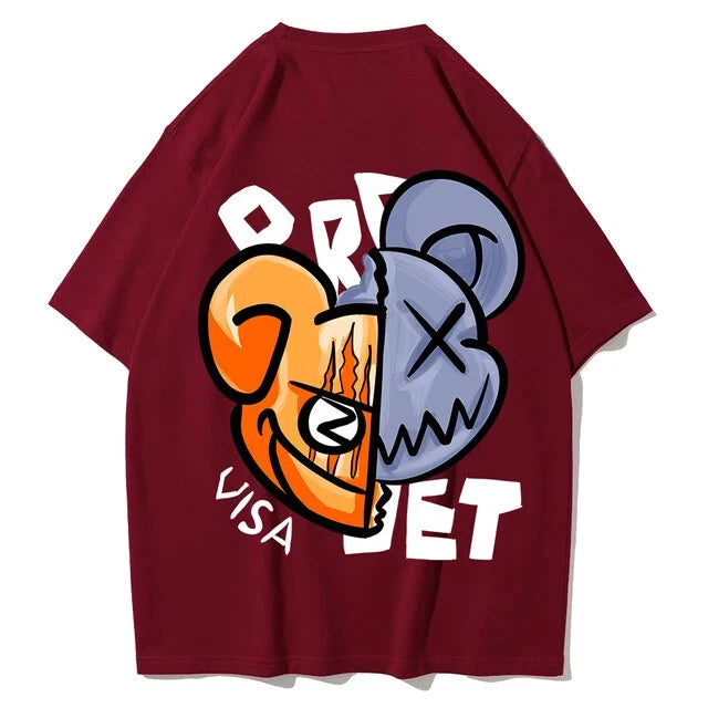 The Funny Mouse Shirt Face Cracked Open Men'S Tee Lovely Fashion - AU Stock