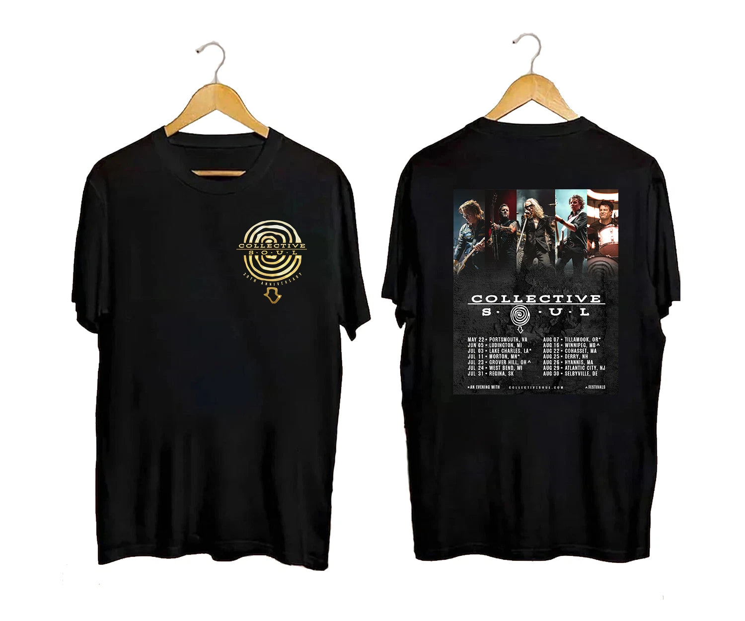 Collective Soul 30th Anniversary Tour 2026 Dates T-Shirt Band Tee