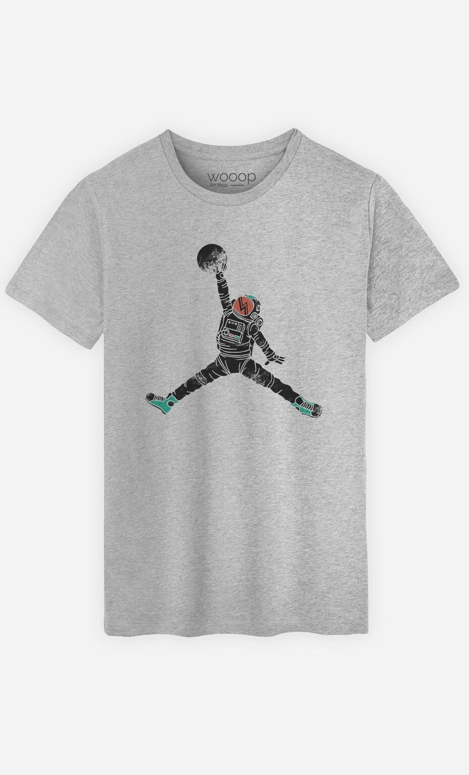 Men's Short Sleeve T-Shirt SPACE DUNK Gray