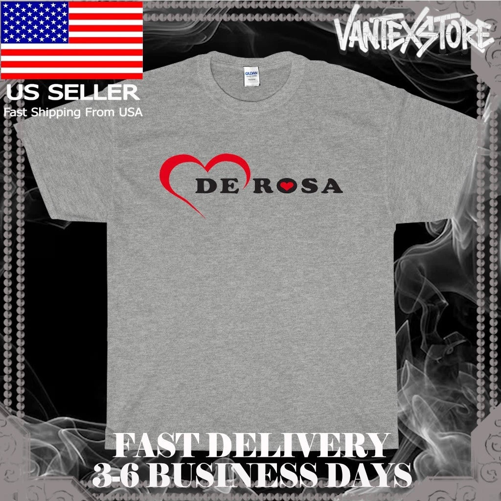 NEW SHIRT DE ROSA ITALIAN BICYCLE LOGO MEN'S T-SHIRT FUNNY AMERICAN SIZE S-5XL