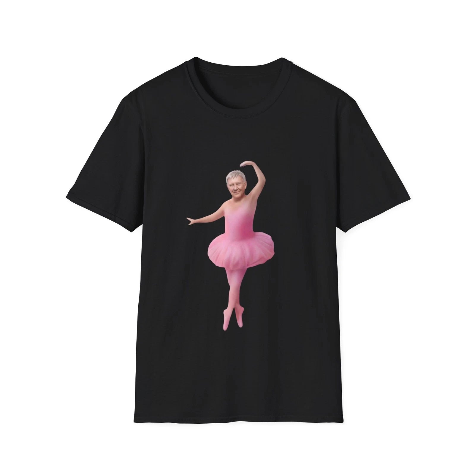 Unisex Soft Cotton T-Shirt.  Rush Fifty Something. Geddy Lee Ballerina shirt
