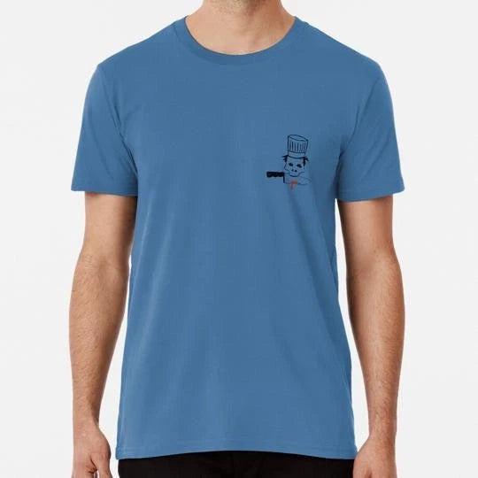 The Chef Skull With Knife Logo Of Anthony Bourdain Celebrity S-5XL USA T-Shirt