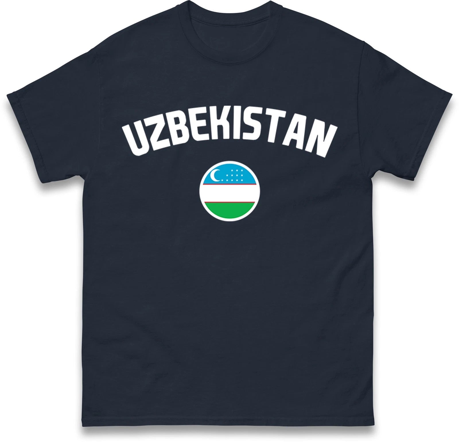 Uzbekistan football T Shirt,Personalised football Tee,Custom Name and Number Top