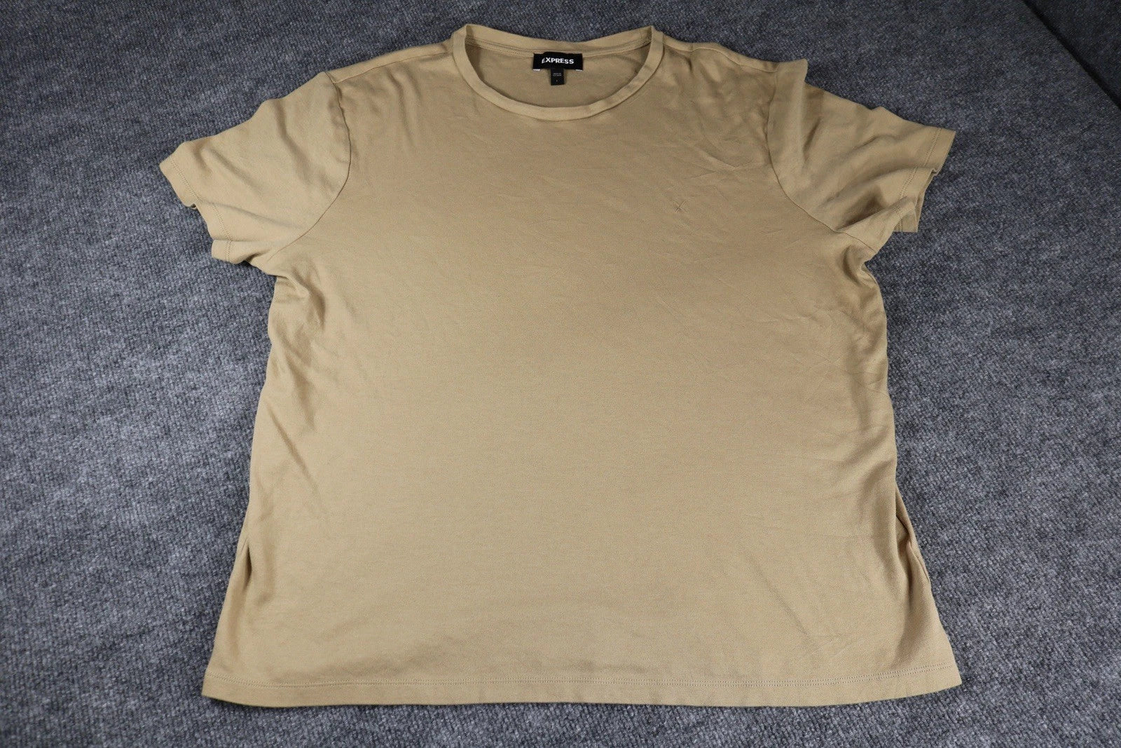 Men’s Size Large - Express Tan T-Shirt Nice Shirt Simple