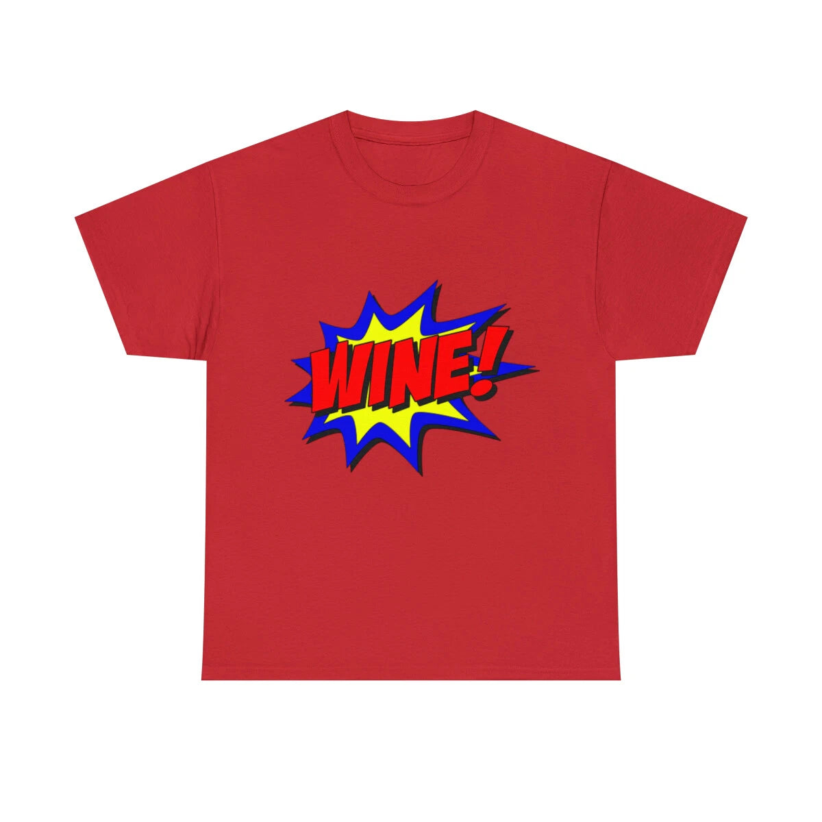 Wine Superhero Graphic Tee Shirt, S-5XL