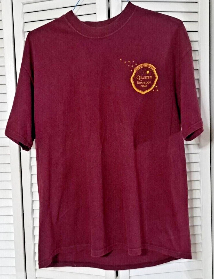 QUANTUM RHAPSODY BLUSH WINE LOGO SHORT SLEVE T SHIRT XL FROM SOUTH AFRICA
