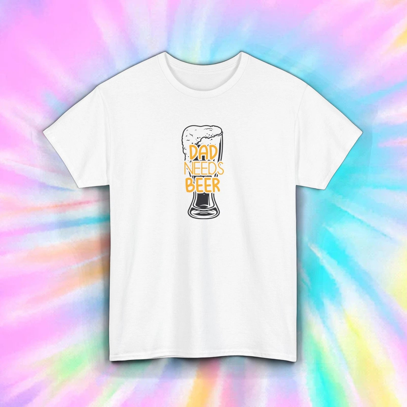Dad Needs Beer T-Shirt Funny Drinking Gift for Beer Lovers Tee S-5XL