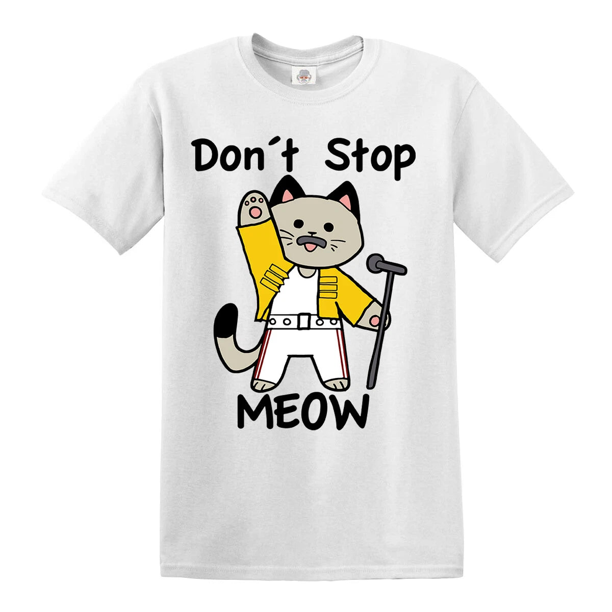 Funny Don't Stop Meow T-Shirt Cat kitten Funny Party Cats Tshirt Top Tee