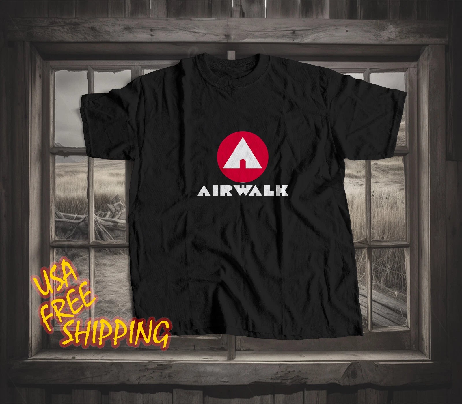 New Funny Airwalk Logo Unisex T-shirt Made In America S to 5XL