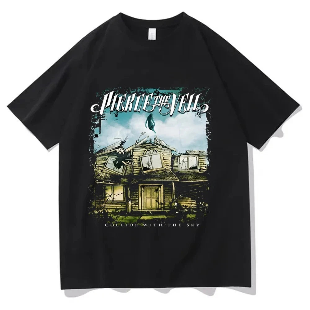 Pierce The Veil 100% Cotton T-Shirt Unisex Graphic Print ROCK BAND T-Shirt