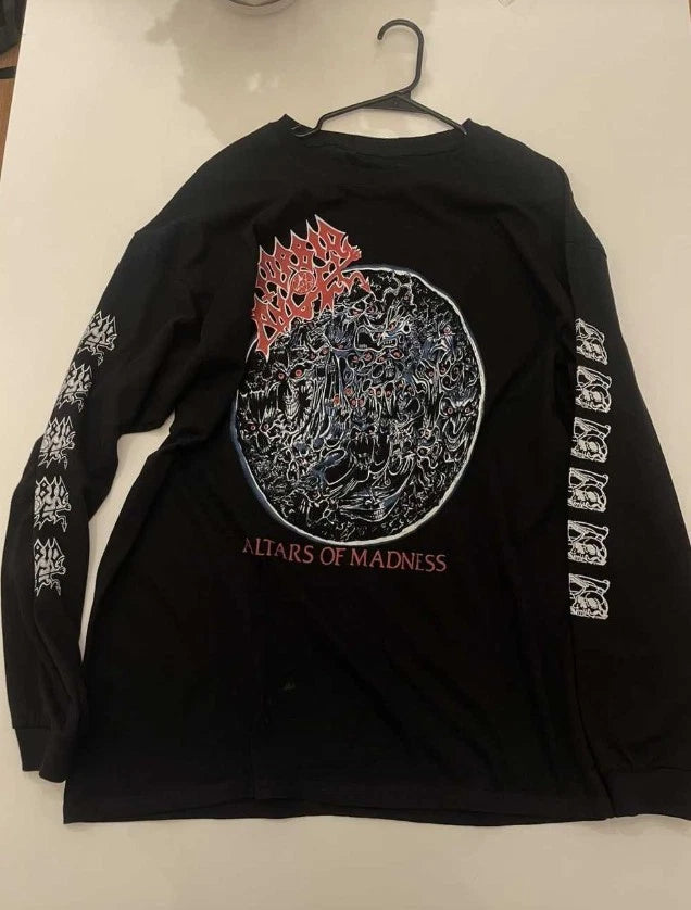 Popular Morbid Angel Altars of Madness Vintage Long SLeeve All Size Tee N05.95