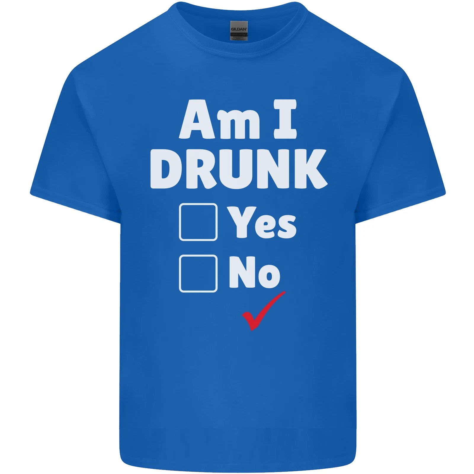Am I Drunk Funny Beer Alcohol Wine Cider Guiness Mens Light Cotton T-Shirt