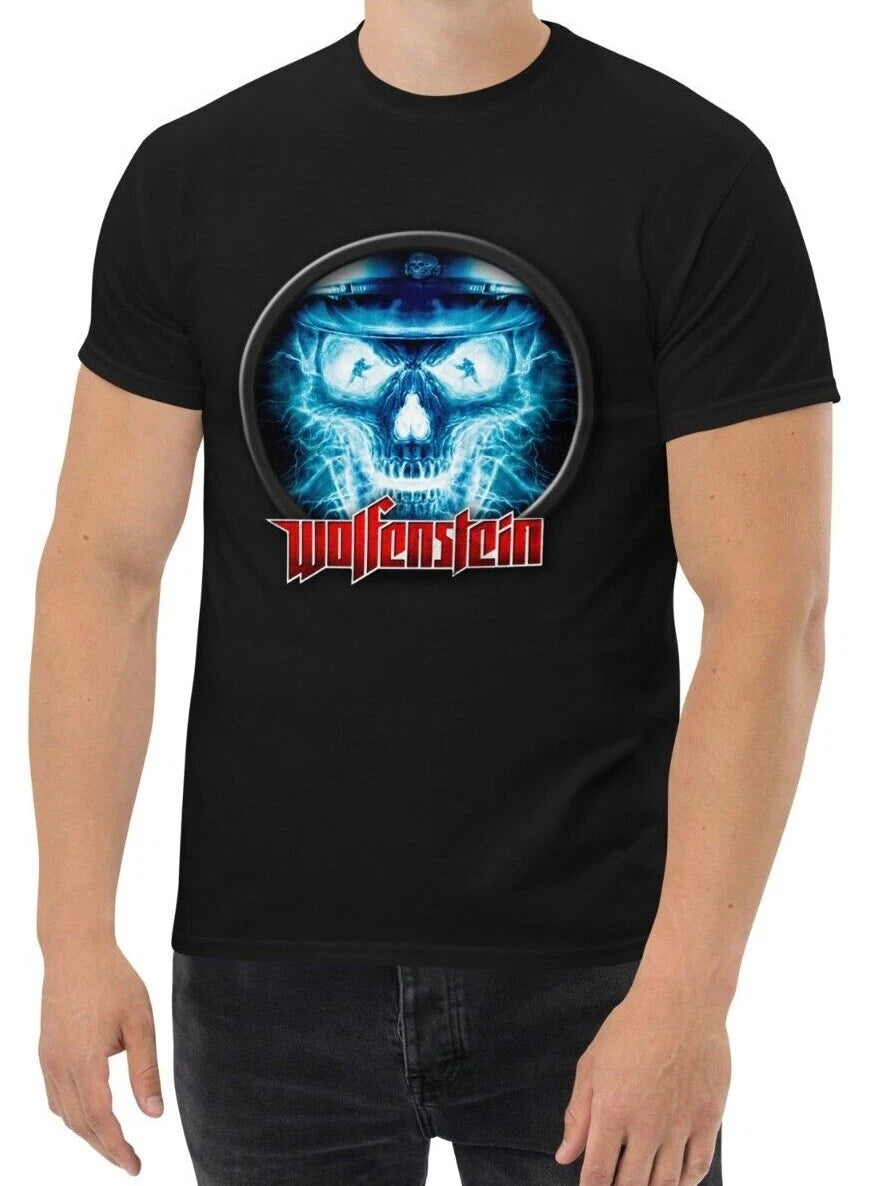 New Vintage Retro Wolfenstein Game Men's T Shirt S-3XL Assorted Colors
