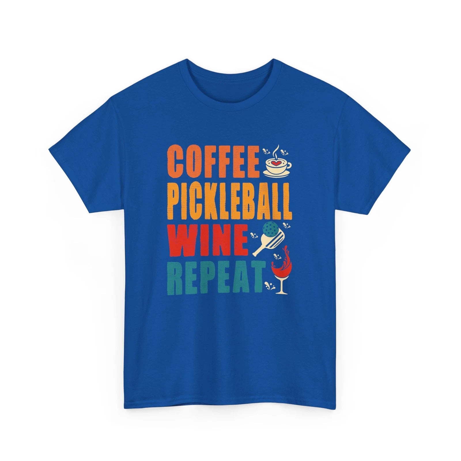 Coffee is Life T-Shirt | Funny Pickleball Coffee Wine Repeat T-Shirt