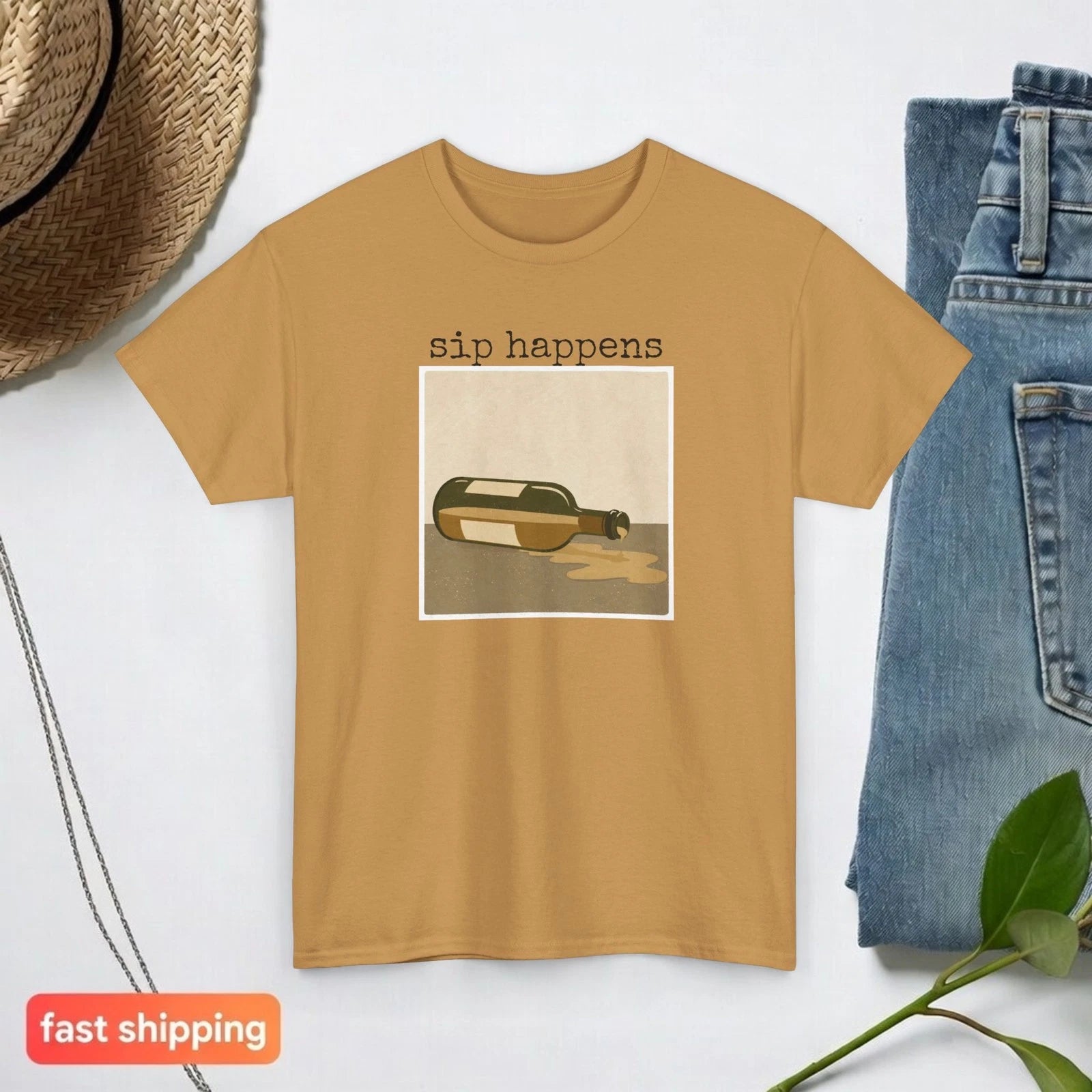 Sip Happens T-Shirt spilled wine design Wine Group Gifts For Her Funny Mom Tees