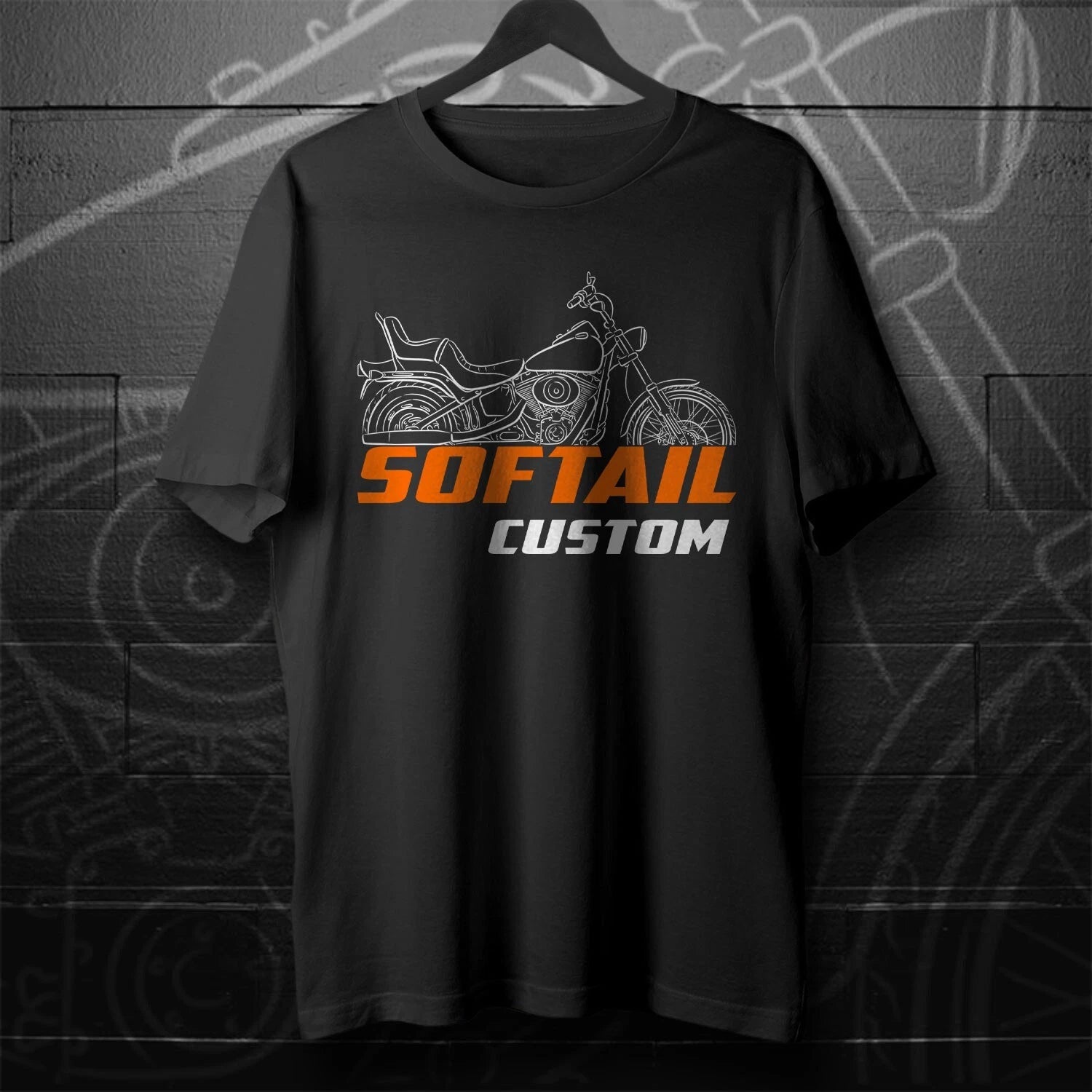 For Harley-Davidson FXSTC Softail Custom 1986-2010 fans - Motorcycle T-Shirt