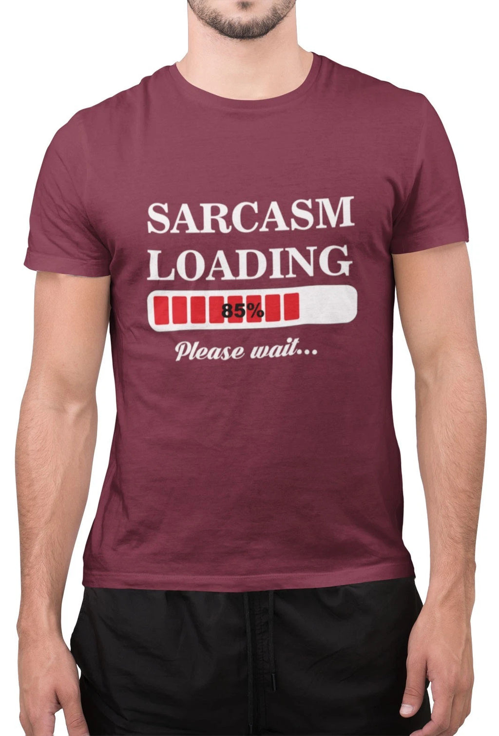 Funny Sarcasm Loading Mens Funny Fathers Day T-Shirt Tee
