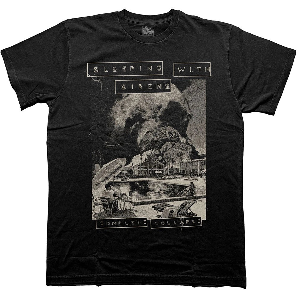 Sleeping With Sirens Complete Collapse Official T-Shirt Mens