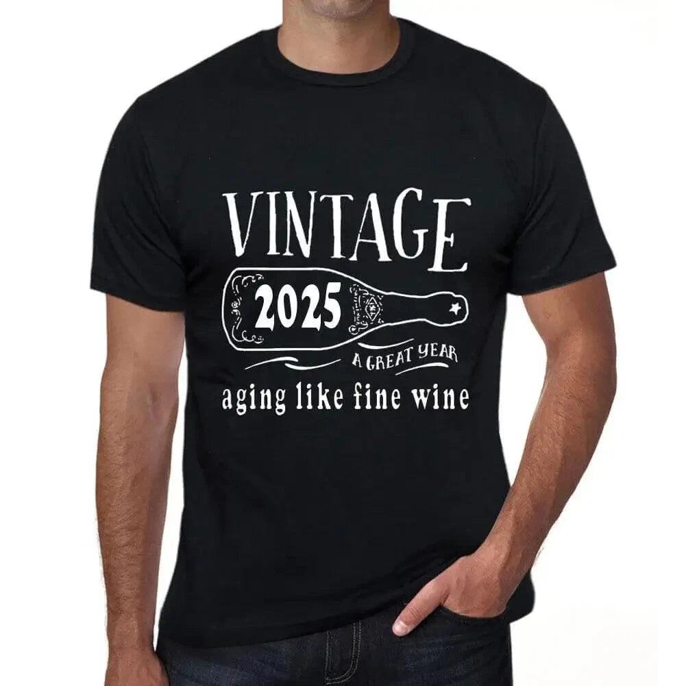 Men's Graphic T-Shirt Aging Like A Fine Wine 2025 Eco-Friendly Limited Edition