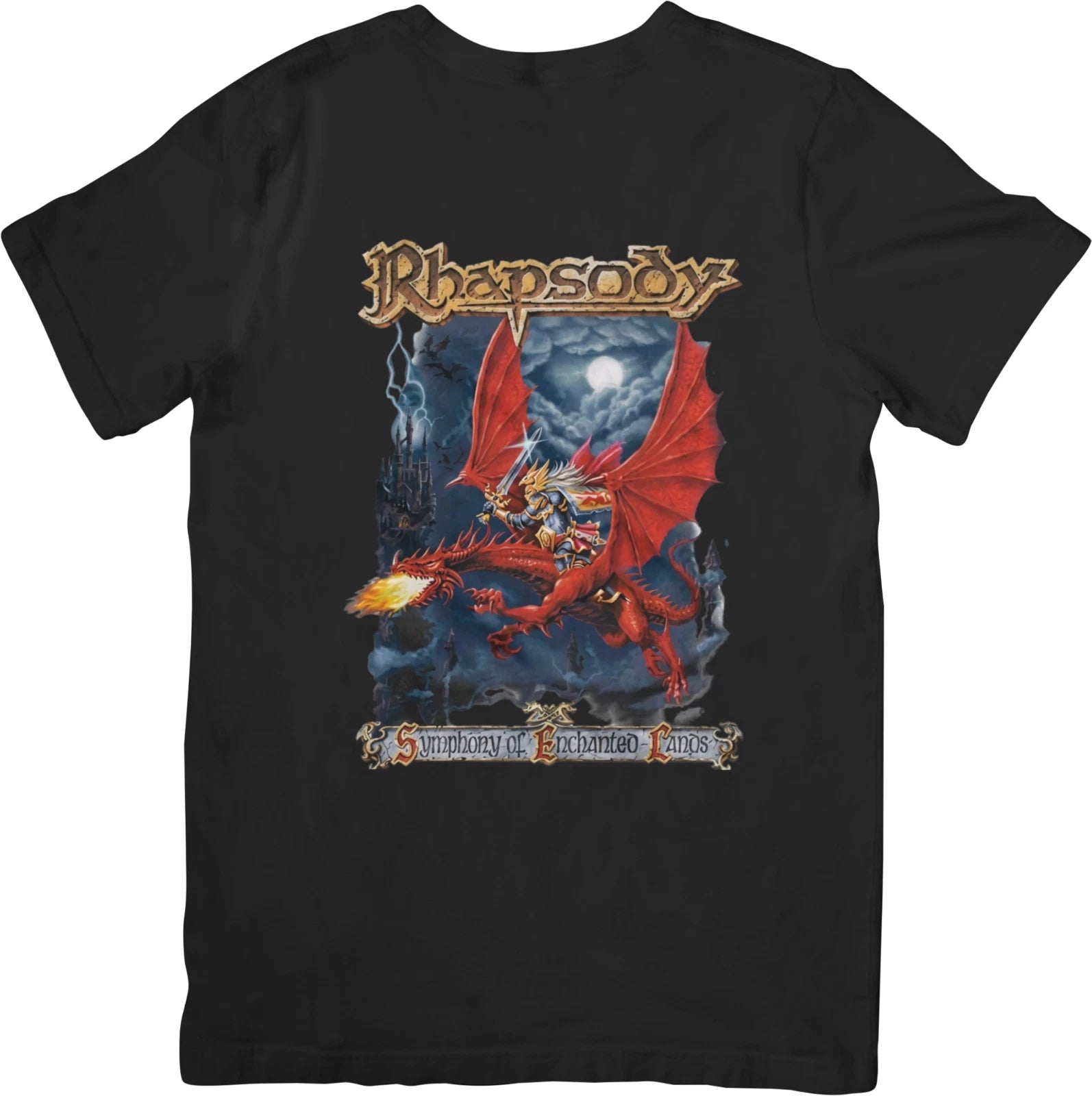 Rhapsody of fire  Vintage Retro Fit for Men & Women Quality Cotton T-Shirts