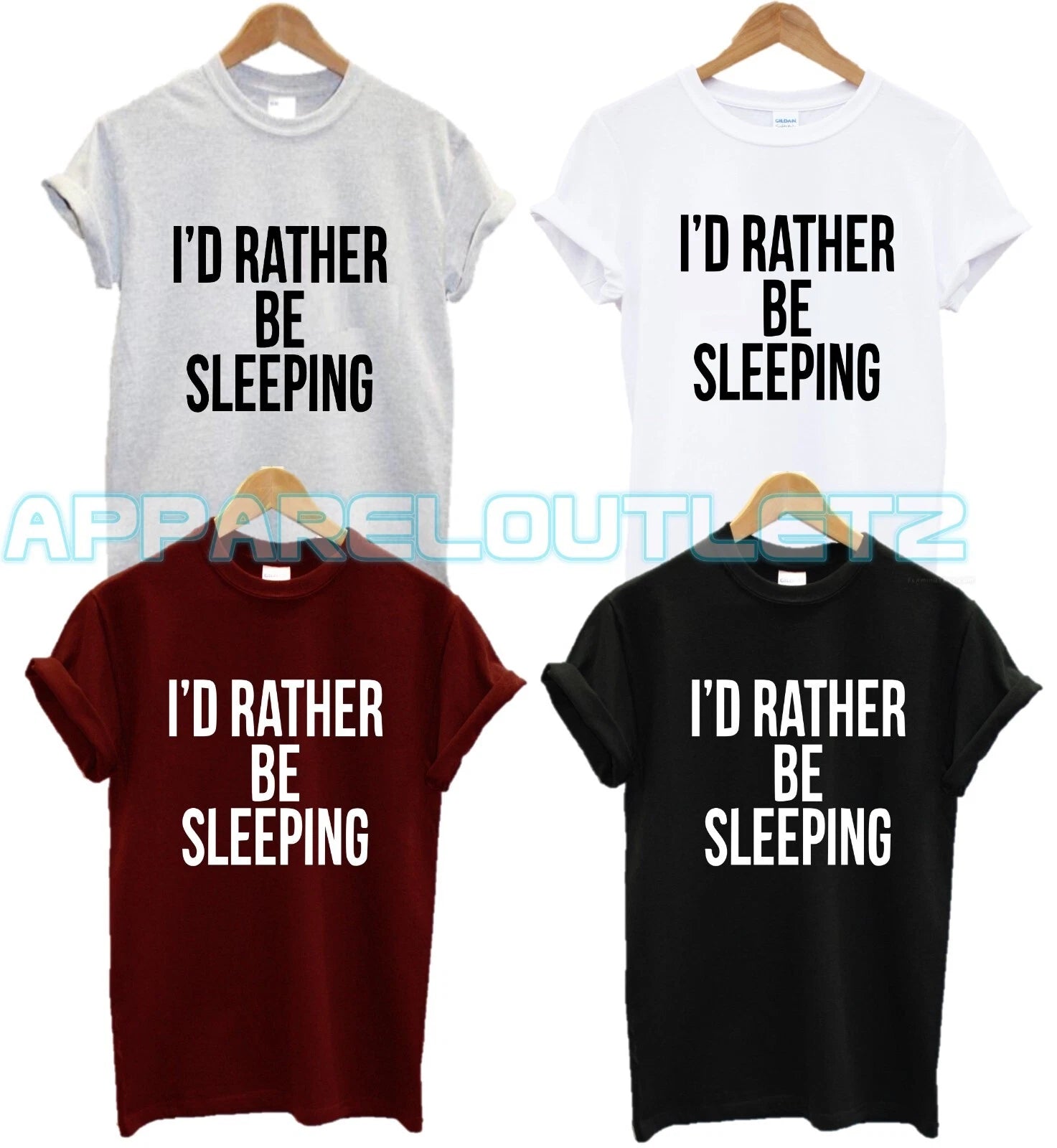 I'D RATHER BEEN SLEEPING T SHIRT NAP LOVE SLEEP FASHION PRESENT GIFT UNISEX NEW