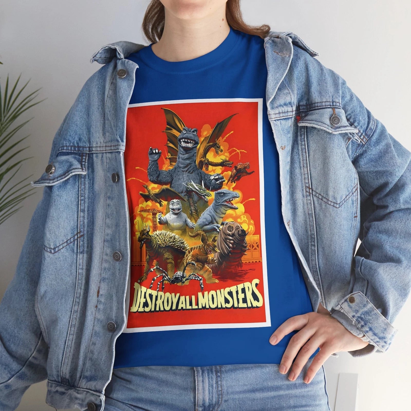 Destroy All Monsters (1968) T-Shirt Godzilla Toho Japan Kaiju Monster 60s