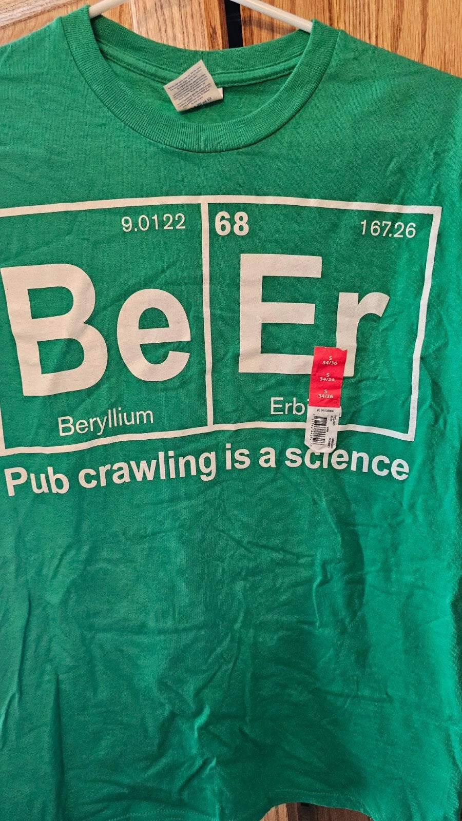 BeEr Science T Shirt size small New