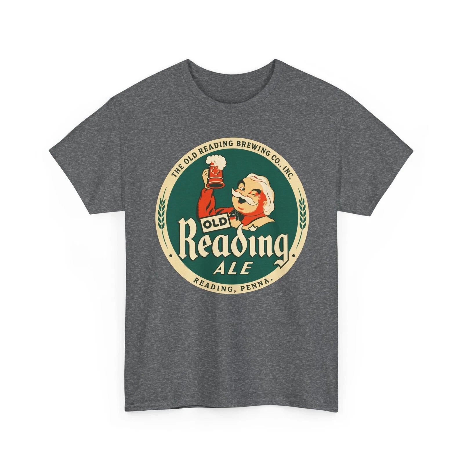 Old Reading Brewing Co. Pennsylvania Old Reading Ale 1930s Retro Beer T-Shirt