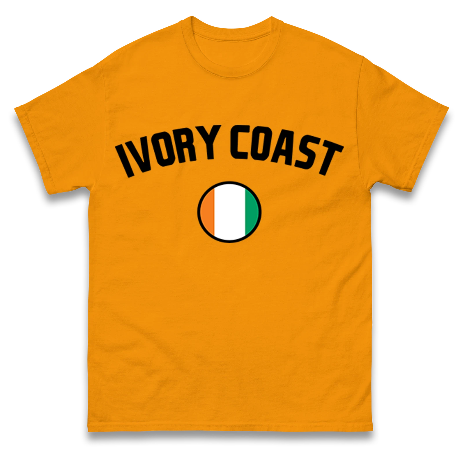 Personalised Ivory Coast football T-Shirt, Custom Name and Number Football Top