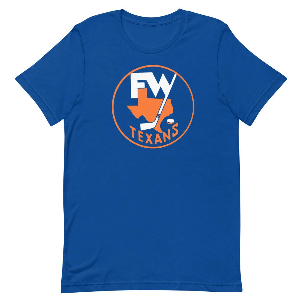 Ft Worth Texans Hockey Fort Worth Retro Graphic Tee Shirt Unisex t-shirt