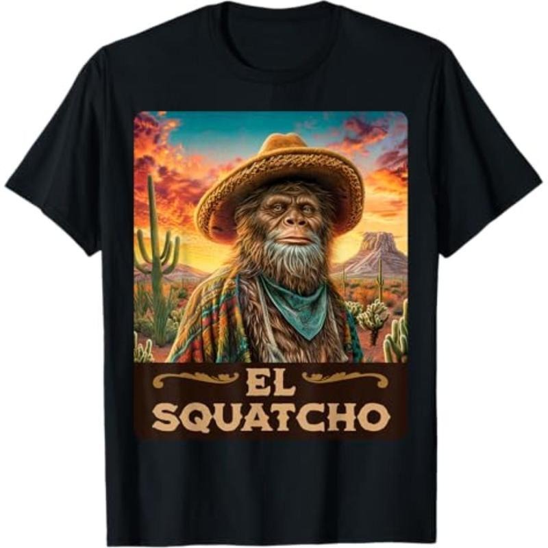 short sleeve shirt  Guardian of the desert: Bigfoot, Sasquatch, & El Squatcho T-Shirt Hoodie Sweatshirt | PrintMintTees.com