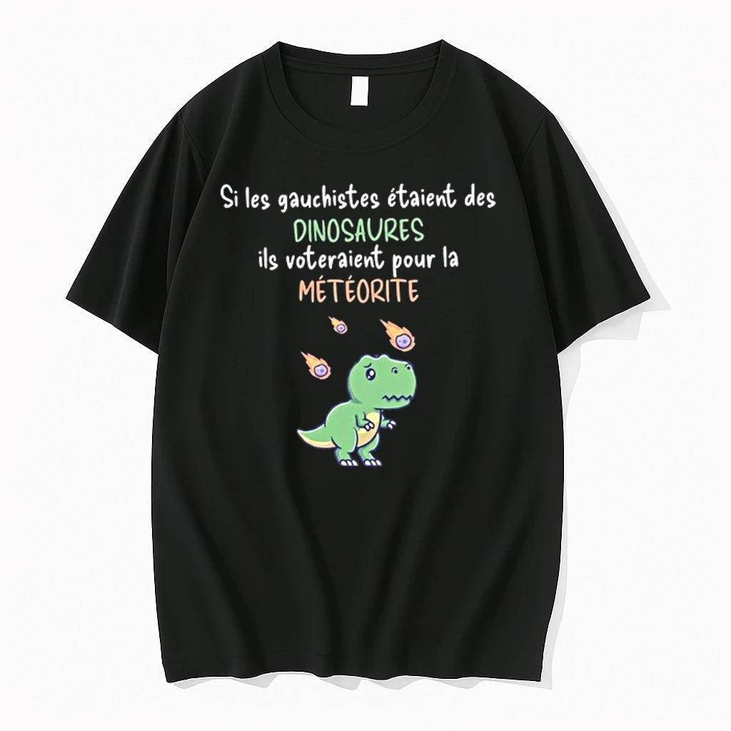 Si Les Gauchistes Etaient Des Dinosaures Ils Voteraient Pour La Meteorite 0 Tshirts Sweater