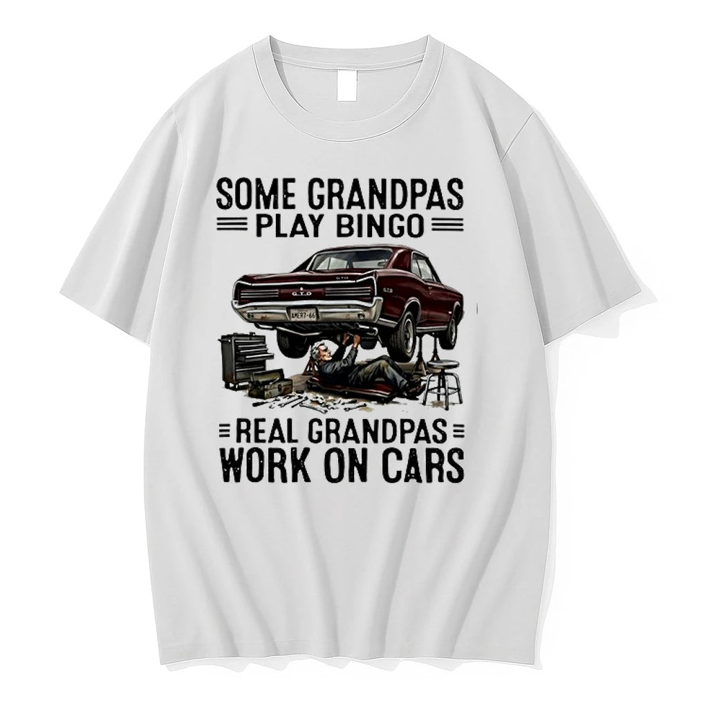 Some Grandpas Play Bingo Real Grandpas Work On Cars 0 Tshirts Sweater