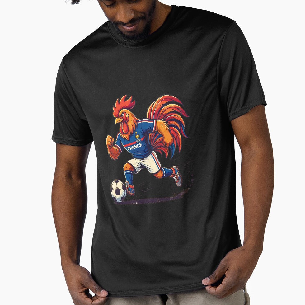 Retro 90s France Soccer Rooster Graphic Art by Ink & Void Co.