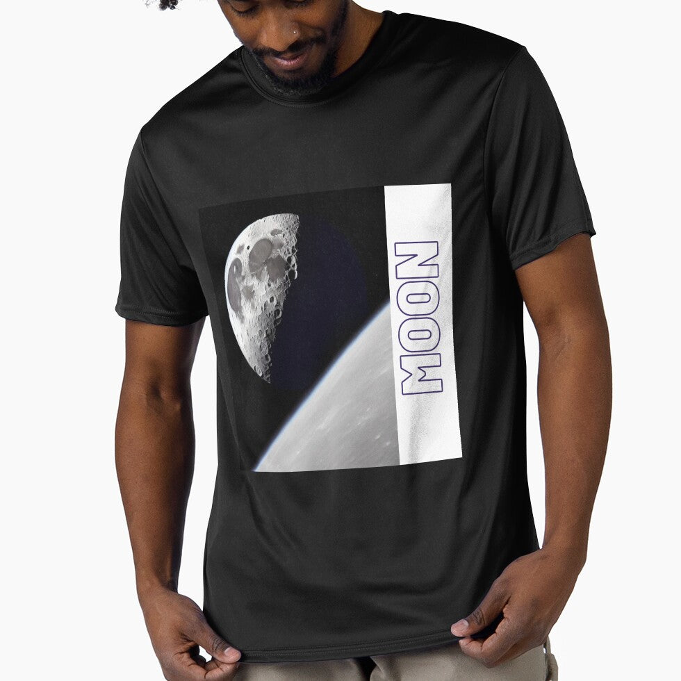 astronaut on the Dark moon 12 by Happy  Planet